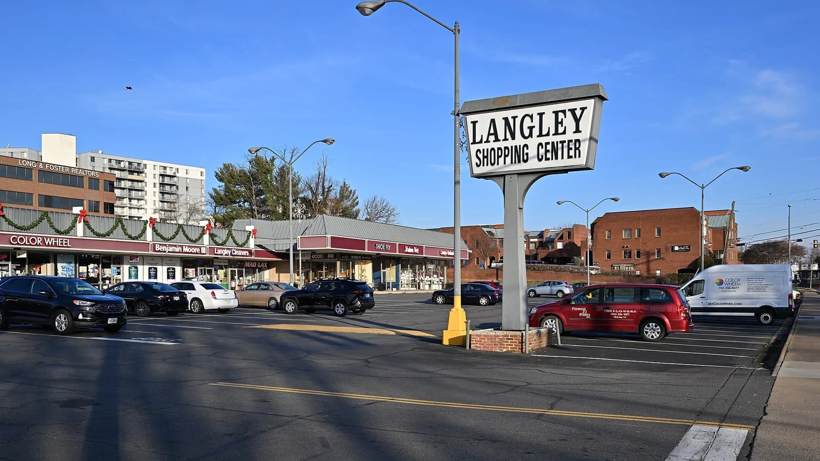 Langley Shopping Center and its shops in McLean
