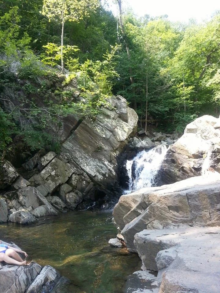 Waterfall at Scott’s Run Nature Preserve in McLean
